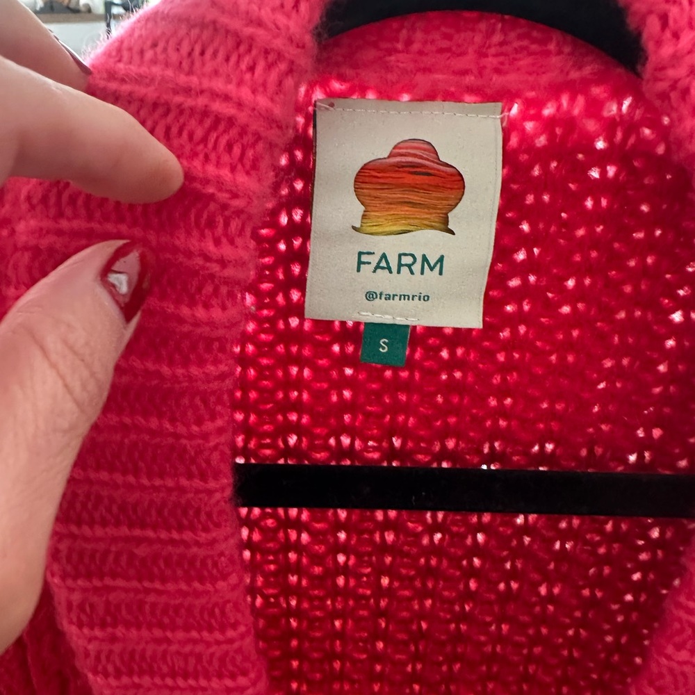 FARM Rio Pink Sweater Cardigan